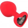 You2Toys Silicone Plug Heart Red Medium
