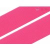 Guma hladká 20mm tkaná tkaná ružová