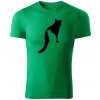 T-ričko Catz pánske tričko Farba trička: Trávová zelená, Farba potlače: Čierna, Veľkosť: XXL