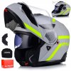 ČEĽUSŤOVÁ PRILBA LS2 FF908 STROBE II AUTOX Grey fluo na motor SYSTEM PINLOCK