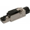Konektor Solarix SXRJ45-5E-STP-BK-SA STP 8p8c, Cat 5, drôt, priemyselný, samorezný SXRJ45-5E-STP-BK-SA