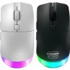 CHERRY Xtrfy M50 - myš - ergonomická - optická - 5 tlačidiel - bezdrôtová, drôtová - 2,4 GHz, Modrátooth 5.2 - bezdrôtový prijímač (USB) - biela (JW-5000-0)