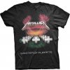 Metallica Tričko Master of Puppets European Tour '86. Unisex Black XL