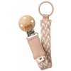 BIBS Paci Braid klip na cumlík (Blush / Ivory)