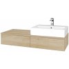 Dreja Kúpeľňová skrinka MODULE SZZ2 120 umývadlo Kube - D15 Nebraska / D15 Nebraska / Pravé
