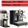 Set Lelit Bianca PL162T-EU V3 Black + William PL72