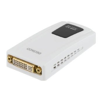 DELTACO adaptér z USB 3.0 na DVI