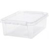 SmartStore Úložný box s bielymi klipmi Classic, 21 l, 21 l