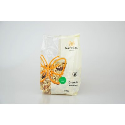 Natural Jihlava Natural granola brusnicová bez lepku 200g