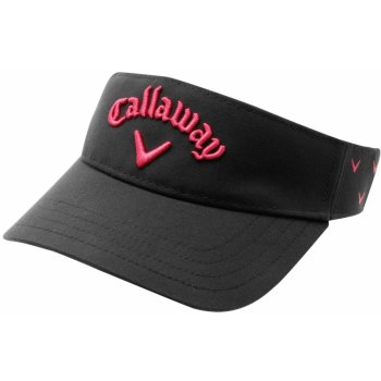 Callaway Chevron Ladies Visor Charcoal/Pink