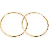 iZlato Forever Zlaté náušnice kruhy 4cm s hrúbkou 1,3mm, 14K IZ22463