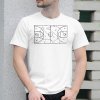 Pánske tričko s potlačou Basketball ihrisko Biela S
