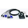 Aten CS-22U-A7 KVM prepínač pre 2xPC s VGA a USB portami