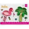 Formička na sušienky Decora plameniak a palma 8 x 10 cm