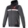 Bunda CHROME STREET HOODIE HONDA kolekce, ALPINESTARS (černá/šedá/červená, vel. L)