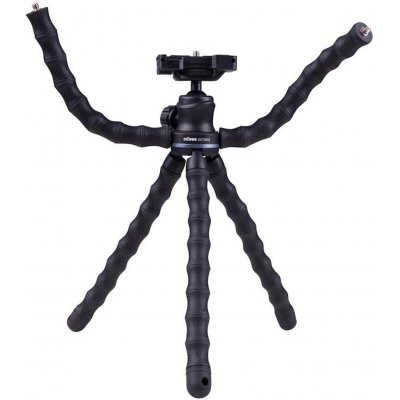 BRAUN Doerr OCTOPUS Vlogging stativ (29-28,5 cm, 414 g, max.2kg, kul.hlava, 5 flexi ramen, černý) PR1-380191