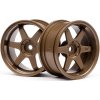 HPI TE37 disky 26 mm bronzové 6 mm OFFSET