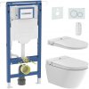 BATH DELUXE Závesné WC s bidetom 1600W/230V + toaletné sedadlo + tlačidlo + modul + podložka + DO BT0091+GB0023+GB0014 +GB0028 + záruka 3 roky zadarmo