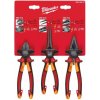 MILWAUKEE 4932464575 sada klieští VDE 3ks, boční štipky 160+kombinačky 180+dlhé zakul.205mm