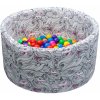Aga Suchý bazén 90x40 cm s loptičkami