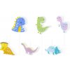 Party Sviečky na tortu Dinosaury, 6 ks