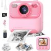 Instantný fotoaparát DRUKUŚ ružový s LCD displejom, Bluetooth, 48 Mpx