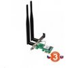 Tenda E12 - Wireless-AC PCIe Adapter, 802.11ac/a/b/g/n, 1200 Mb/s, 2x Ext. Ant. 5 dBi