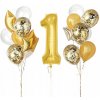 Sada balónov na prvý rôčik PartyPal, 16 kusov, zlaté