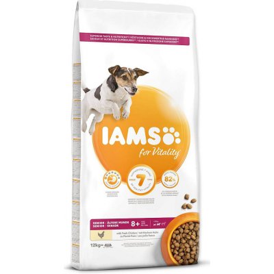 Krmivo IAMS Dog Senior Small & Medium Chicken 12kg