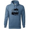Vlak 753 - Mikina pánska Cape s kapucňou - XL ( Denim )