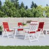 Zostava záhradného nábytku plast VidaXL červená 1 ks