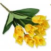 TULIPÁNY kytica 9 kv,44 cm Farba: Žltá