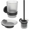 Ideal Standard IOM A9245XG súprava doplnkov do kúpeľne matné sklo čierna