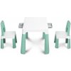 Toyz Detský set stolček s 2 kresielkami MONTI mint