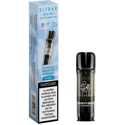 Elf Bar ELFA Pods cartridge 2Pack Blueberry Sour Raspberry objem: 2x2ml, nikotín/ml: 20mg