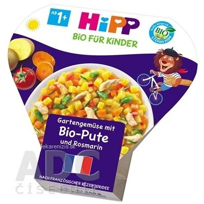 HIPP BIO Zelenina zo záhradky s BIO morčacím mäsom zeleninovo-mäsový príkrm 250 g