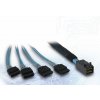 Inter-Tech (SFF-8643) Mini-SAS HD na 4x SATA, 0,5m 88885003