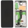 Samsung Galaxy S20+ 4G/5G 2020 (SM-G985) LCD displej + dotyková plocha + rám biela - originál GH82-22134B, GH82-22145B, GH82-22465B