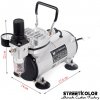 Airbrush kompresor FENGDA ® AS18-2 Jednovalcový (FENGDA AS18-2 Single piston oil-free Mini Compressor)