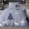 Flanelové obliečky Homa CHRISTMAS GREY ROMANCE 140x200 cm Flanelové obliečky Homa CHRISTMAS GREY ROMANCE 140x200 cm - 140x200 cm - 1x vankúš 1x prikrývka - gombíky - Biela – sivá