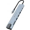 Devia USB-C Hub Pro 8 in 1 EC706 - Deep Gray 6942297125902