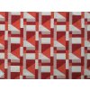 Dekoračná látka Geo červená šírka 140cm