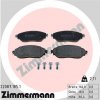 ZIMMERMANN Sada brzdových platničiek kotúčovej brzdy 22087.185.1