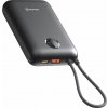 SWISSTEN POWER BANK VOLTBOX 35W 20000 mAh S INTEGROVANÝMI KÁBLAMI USB-C A LIGHTNING ČIERNA
