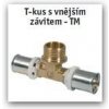 T-KUS S VONKAJŠÍM ZÁVITOM LISOVACIE 32x1