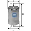 UFI PALIVOVÝ FILTER DB 124 W202 W210 94-