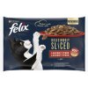 Felix Deliciously Sliced hovädzie, kuracie, kačica, morka v želé 4 x 80 g