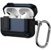 AppleKing super odolný obal s karabínou pre AirPods Pro 3 - tmavomodrý - možnosť vrátiť tovar ZADARMO do 30tich dní