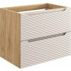CMD Skrinka do kúpeľne OCEAN BEIGE 82-70-2S Dub olejovovaný/béžová laminát 70 cm x 57 cm x 46 cm