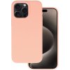 TopQ Zadný kryt Silicone Lite pre iPhone 16 Pro Max peach